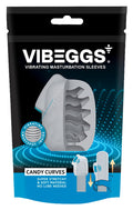 Vibeggs Vibrerende masturbatiesleeve rekbaar - Wit