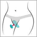 We-Vibe Trilkussen platte slip met 10 vibratiestanden - Turquoise