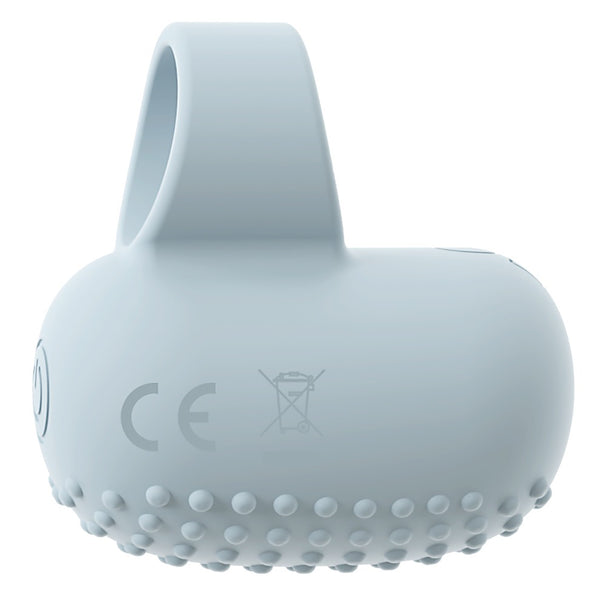 beau coeur Vinger vibrator met fluisterstille ring - Blauw - beau coeur - SKU: 54072060000