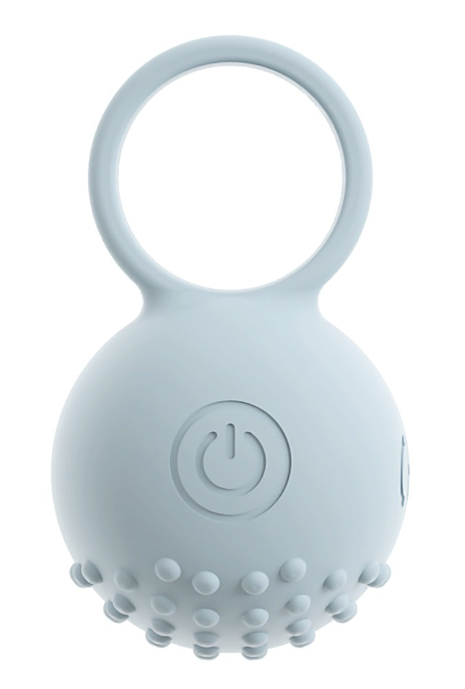 beau coeur Vinger vibrator met fluisterstille ring - Blauw
