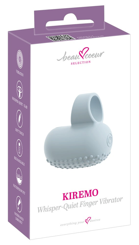 beau coeur cœur KIREMO vinger vibrator - Blauw - beau coeur - SKU: 54072060000