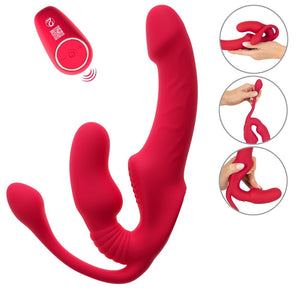 Strapless Strap-On Teaser trio - Rood