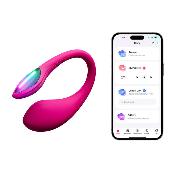 Lovense G-spot egg vibrator met lichtshow - Roze - Lovense - SKU: 54072570000