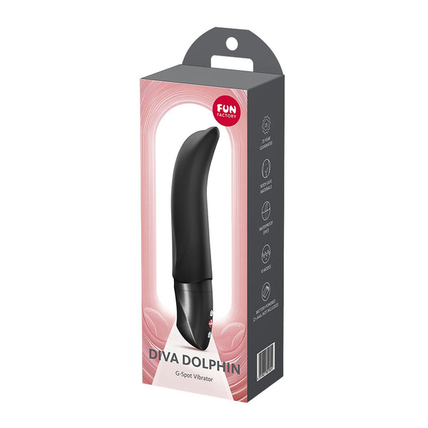 Fun Factory DIVA DOLPHIN vibrator - Zwart - Fun Factory - SKU: 54076560000