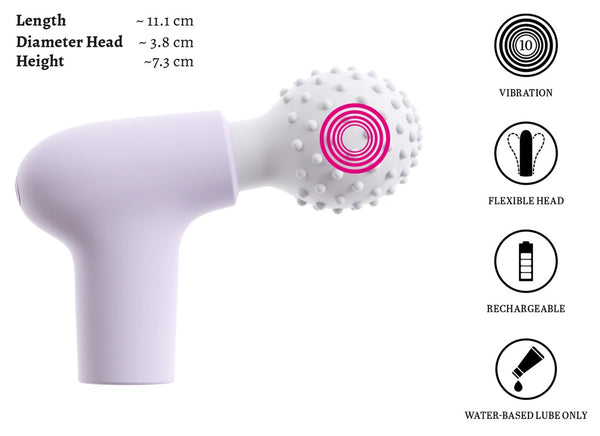 beau coeur cœur RIONEX massagetoestel - Paars - beau coeur - SKU: 54077610000