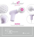 beau coeur Trilkussen compact met stippen - Paars