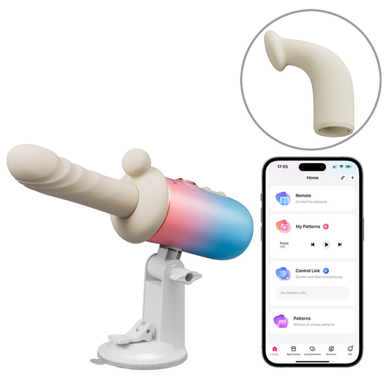 Lovense Dildo compact met warmte en vibratie - Wit