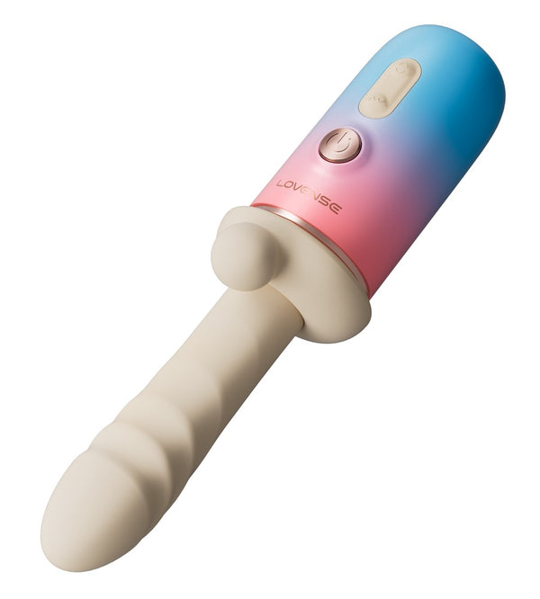 Lovense Dildo compact met warmte en vibratie - Wit - Lovense - SKU: 54080830000