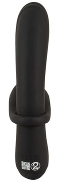 Couples Choice Dubbelvibrator met afneembare cockring - Zwart
