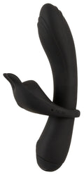 Couples Choice Dubbelvibrator met afneembare cockring - Zwart
