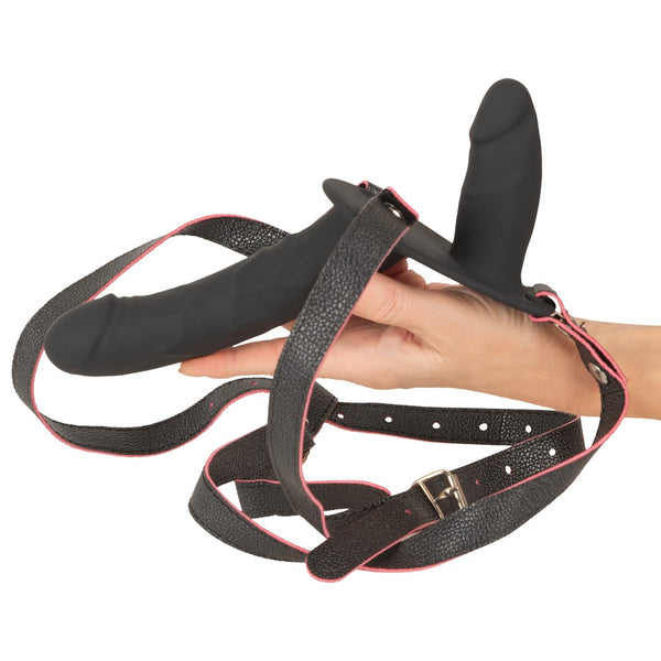 You2Toys RC Vibrating Double Strap-On - Zwart - You2Toys - SKU: 54081210000
