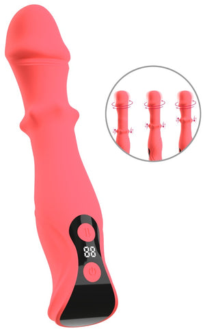 beau coeur beau cœur Schuifring vibrator - Roze