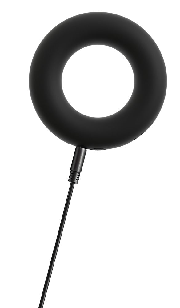 Rebel brede vibro-penisring met 10 standen - Zwart