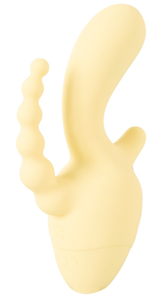 Cuties Triple Mini Vibrator - Geel - Cuties - SKU: 54084070000