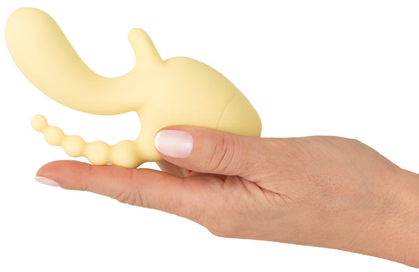 Cuties Triple Mini Vibrator - Geel - Cuties - SKU: 54084070000