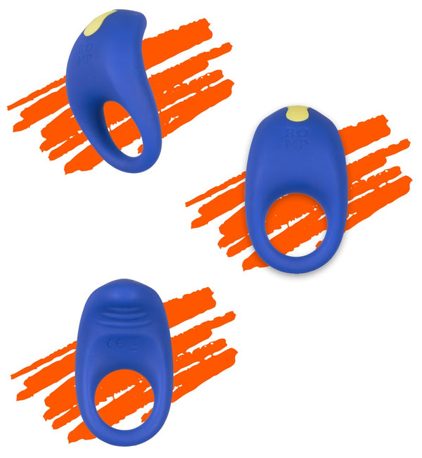 ROMP Speelkit met clitoris pulsator, massagestaaf & cock ring - Zwart - ROMP - SKU: 54084820000