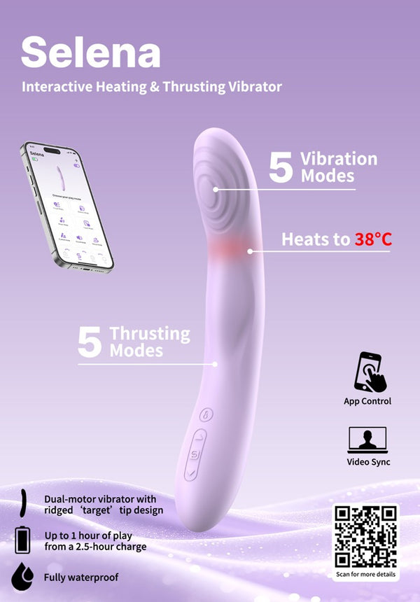 SVAKOM Vibrator verwarmend met ritmische stoten - Paars - SVAKOM - SKU: 54085630000
