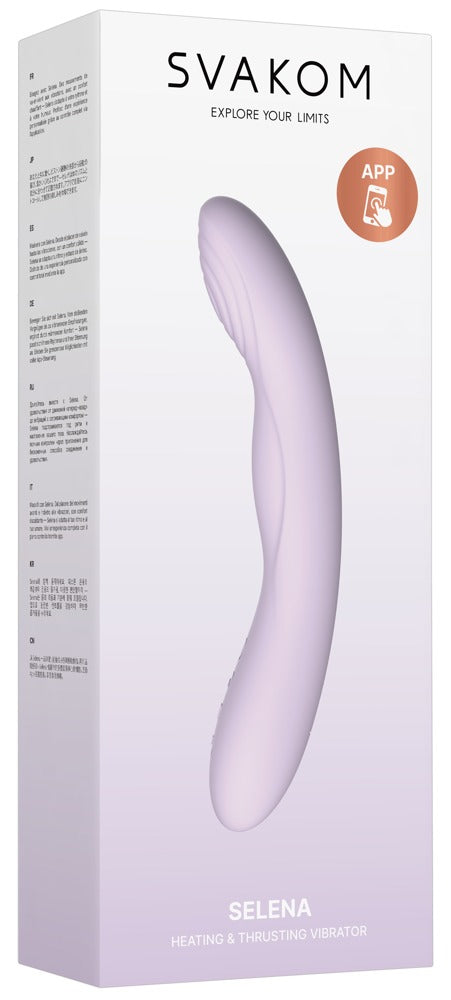 SVAKOM Vibrator verwarmend met ritmische stoten - Paars - SVAKOM - SKU: 54085630000