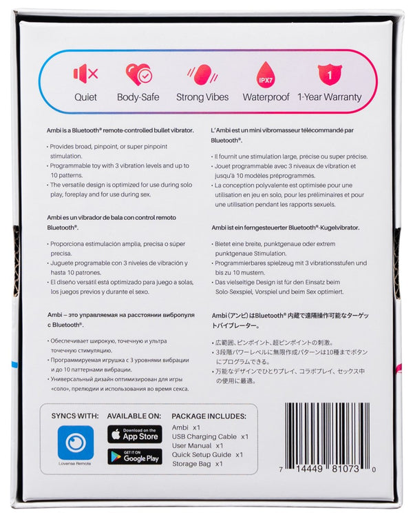 Lovense Ambi vibrator - Roze - Lovense - SKU: 54087500000