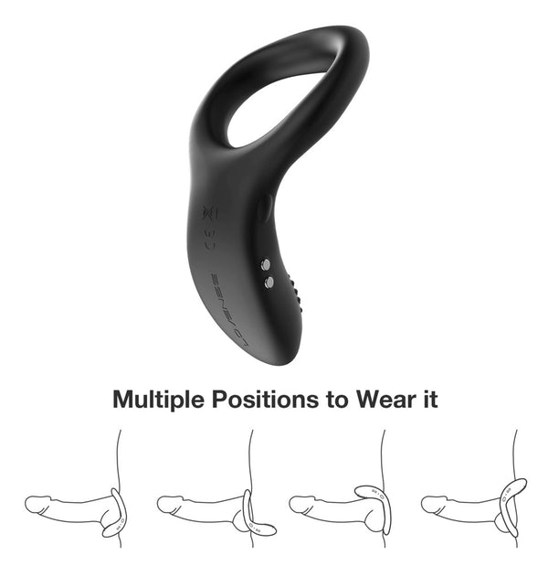 Lovense Diamo vibratoring - Zwart - Lovense - SKU: 54087680000