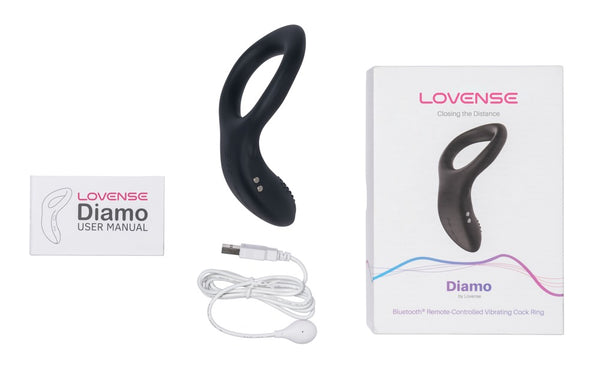 Lovense Diamo vibratoring - Zwart - Lovense - SKU: 54087680000