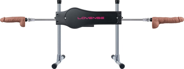 Lovense Sex Machine met 2 dildo's - Zwart - Lovense - SKU: 54088490000