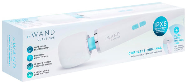le Wand Classique Rechargeable vibratiestaaf - Wit - le Wand - SKU: 54090120000
