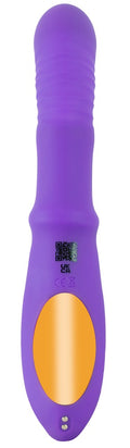 Sweet Smile Thrusting Vibrator met ring - Paars
