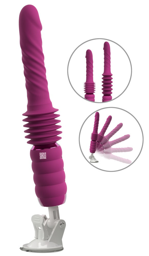 You2Toys stotende vibrator Thrusting - Paars