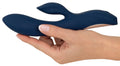 Magic Shiver Rabbit vibrator met 2 flexibele armen - Blauw