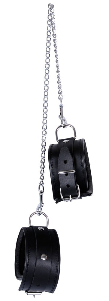 Enkelboeien - Enkelboorden,Splitlederchroom-grof gelooid,metaal,Extra info,koeienhuid - IntimateRed