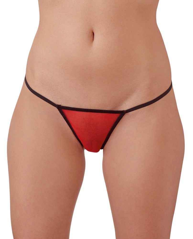 7-delige snarenset - Koord, polyamide, spandex - IntimateRed