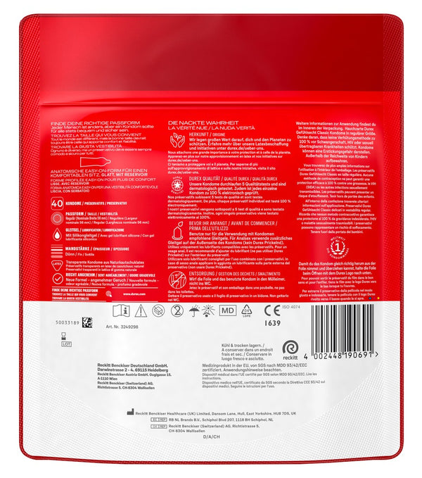 Durex Sensitive Klassiek - Durex - SKU: 4113370000