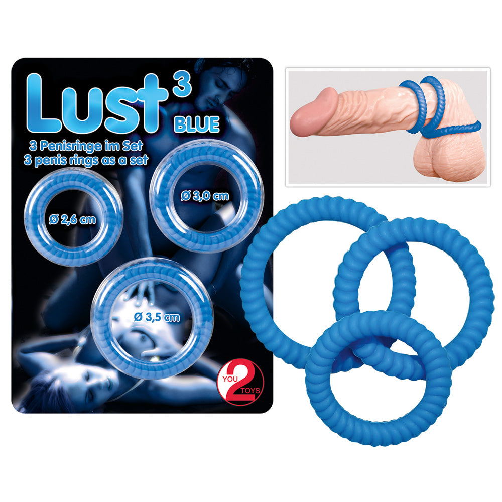 Lust Cock Ring Trio