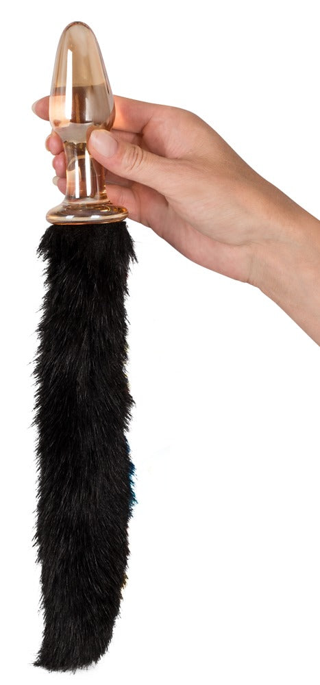 Glazen stop met staart