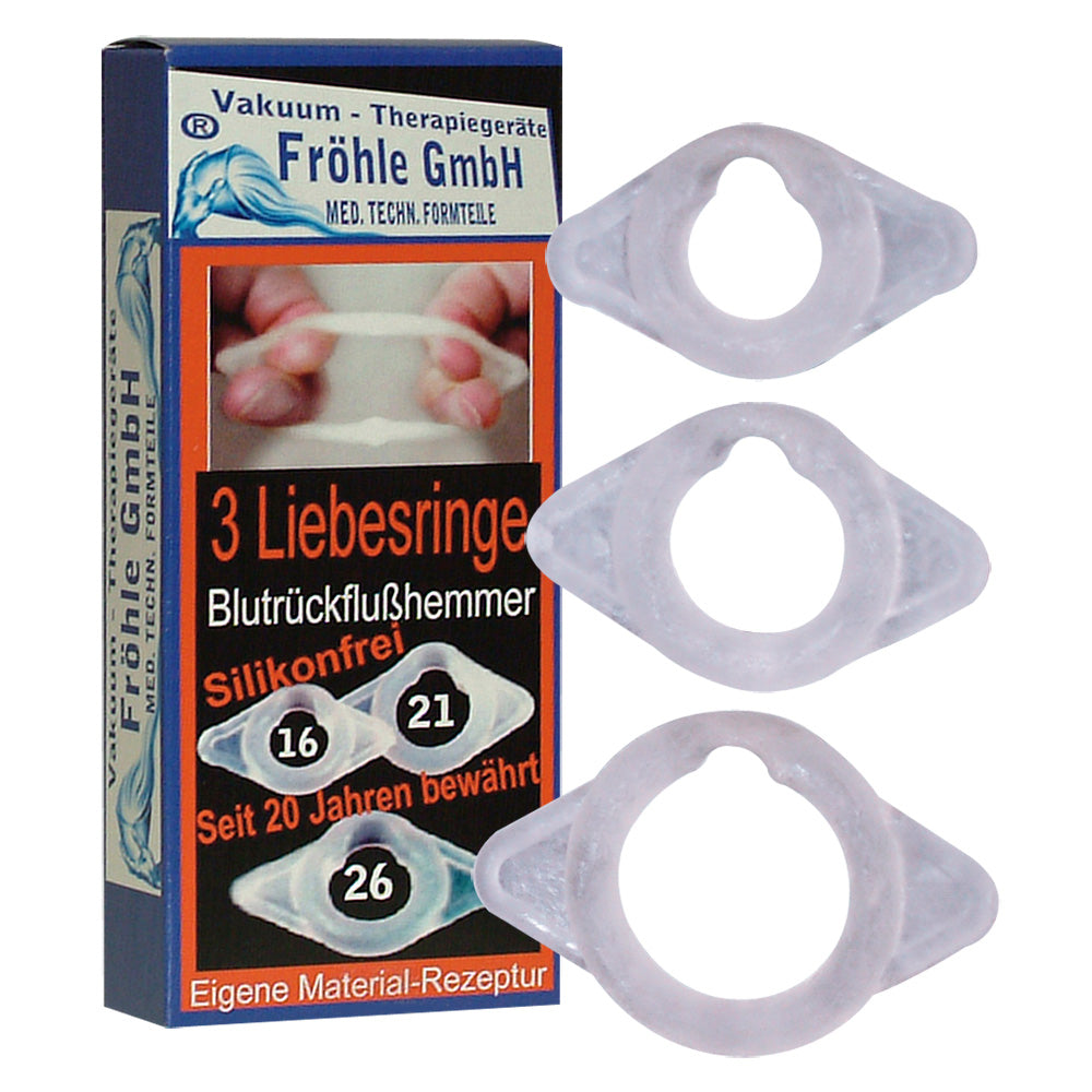 Love Rings Set van 3 16/21/26 mm