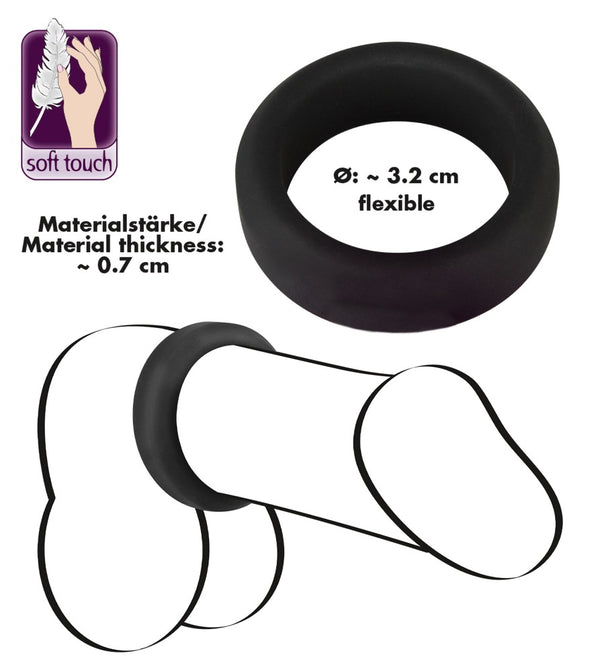 Cock ring Ø 2,6 cm - Black Velvets - SKU: 5180850000