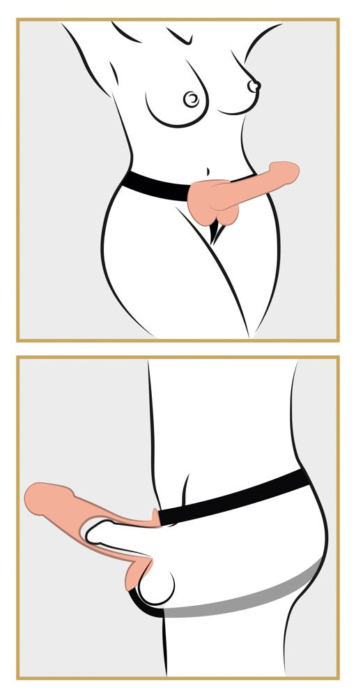 9" holle riem met ballen