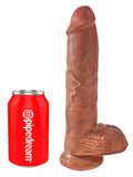 10" Dildo met Ballen