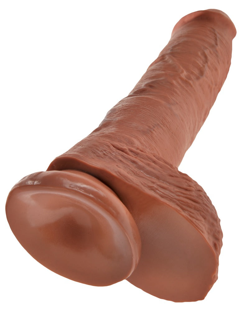 10" Dildo met Ballen