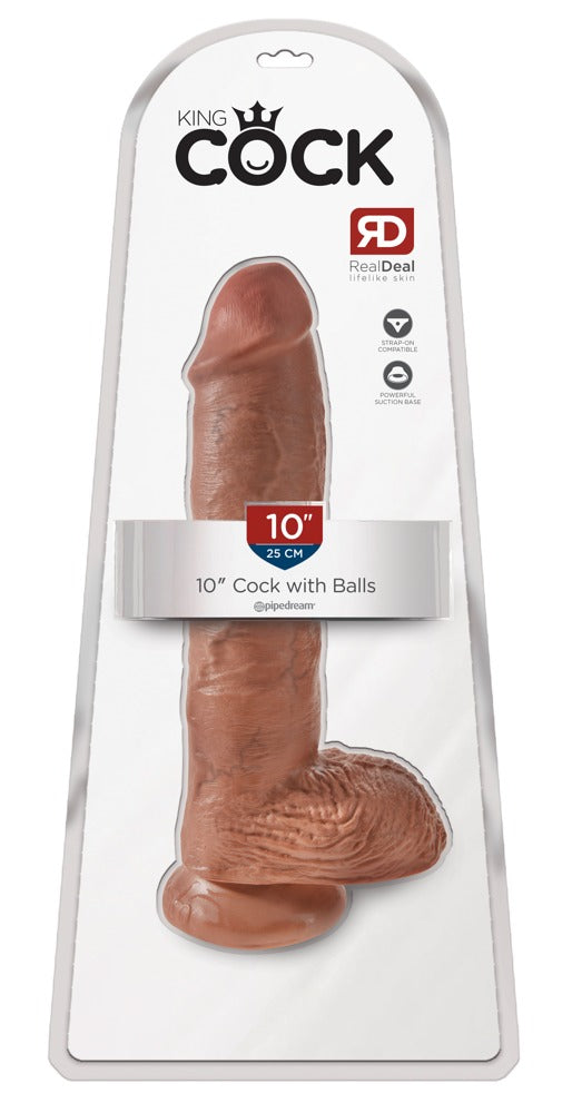 10" Dildo met Ballen