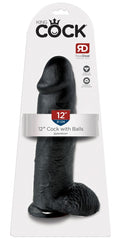 12" Dildo met Ballen
