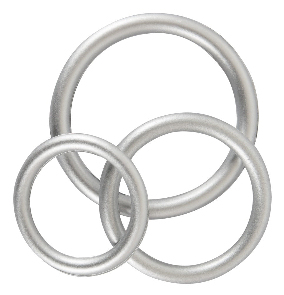 Metalen Silicone Cock Ring Set