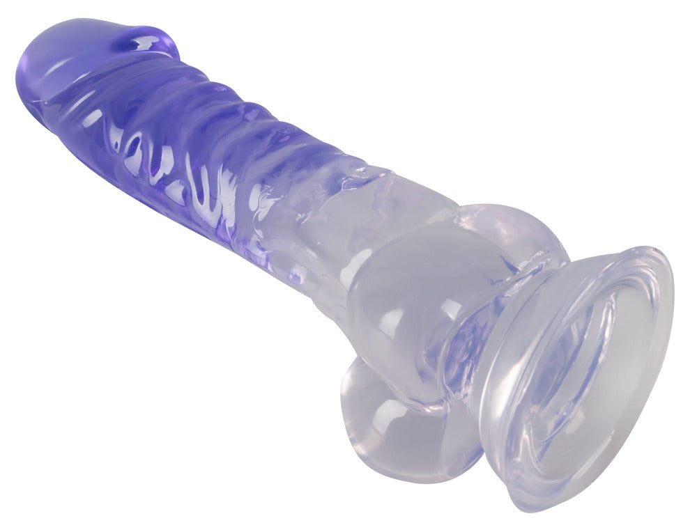 Doorzichtige Dildo met Ballen