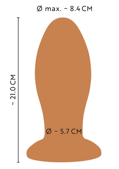 Zachte buttplug met zuignap