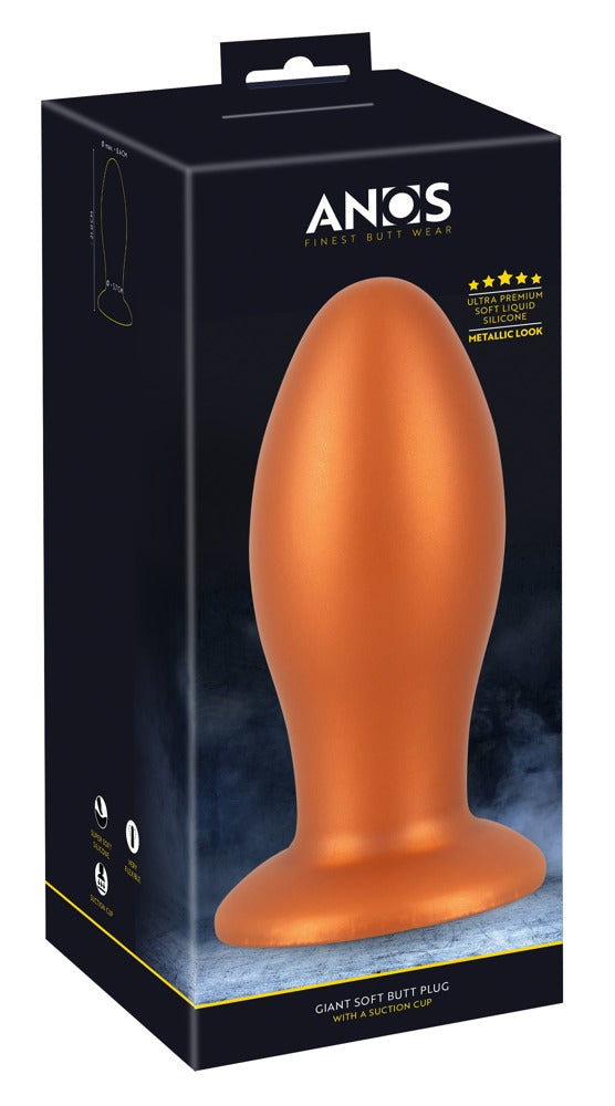 Zachte buttplug met zuignap