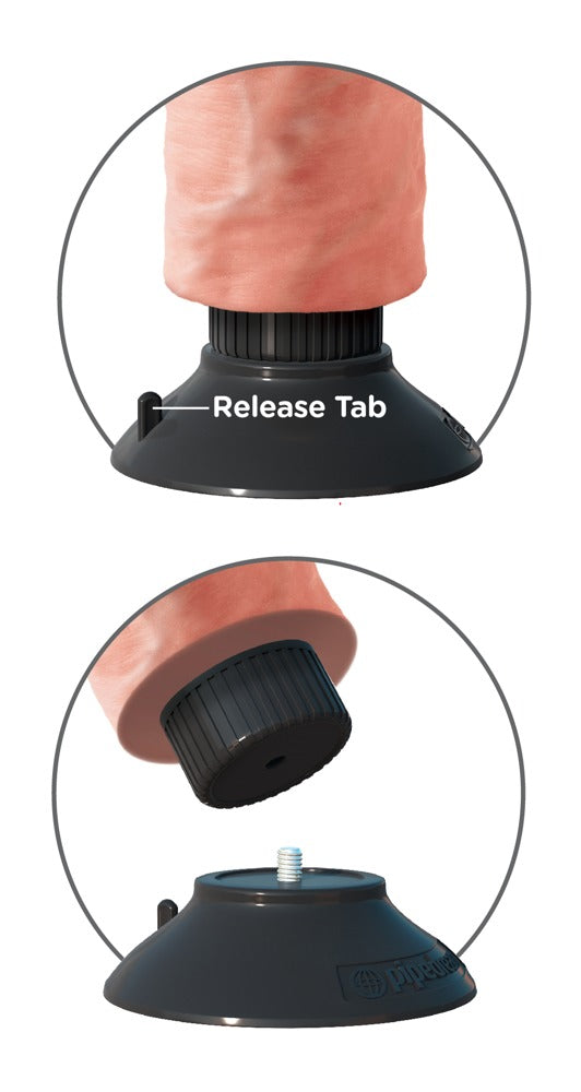 8" Vibrerende Cock met Ballen