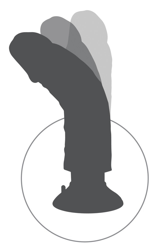 8" Vibrerende Cock met Ballen