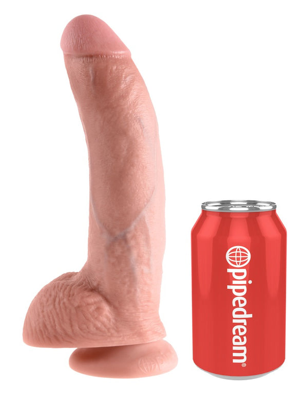 Cock 9" met ballen - King Cock - SKU: 5420080000