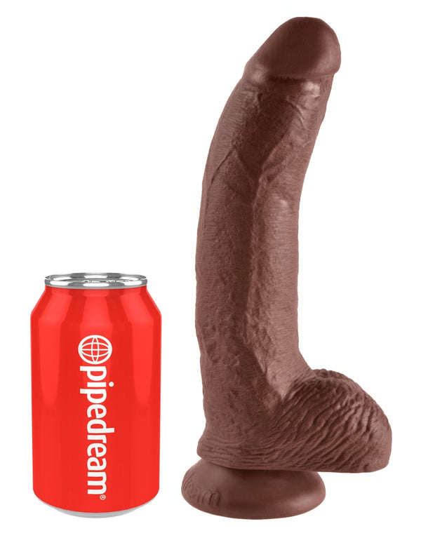 Cock 9" met ballen - King Cock - SKU: 5420240000